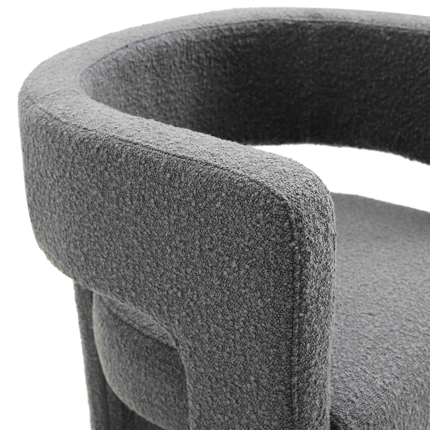 Greenwich Charcoal Boucle Dining Chair 9 Greenwich Charcoal Boucle Dining Chair - Image 9