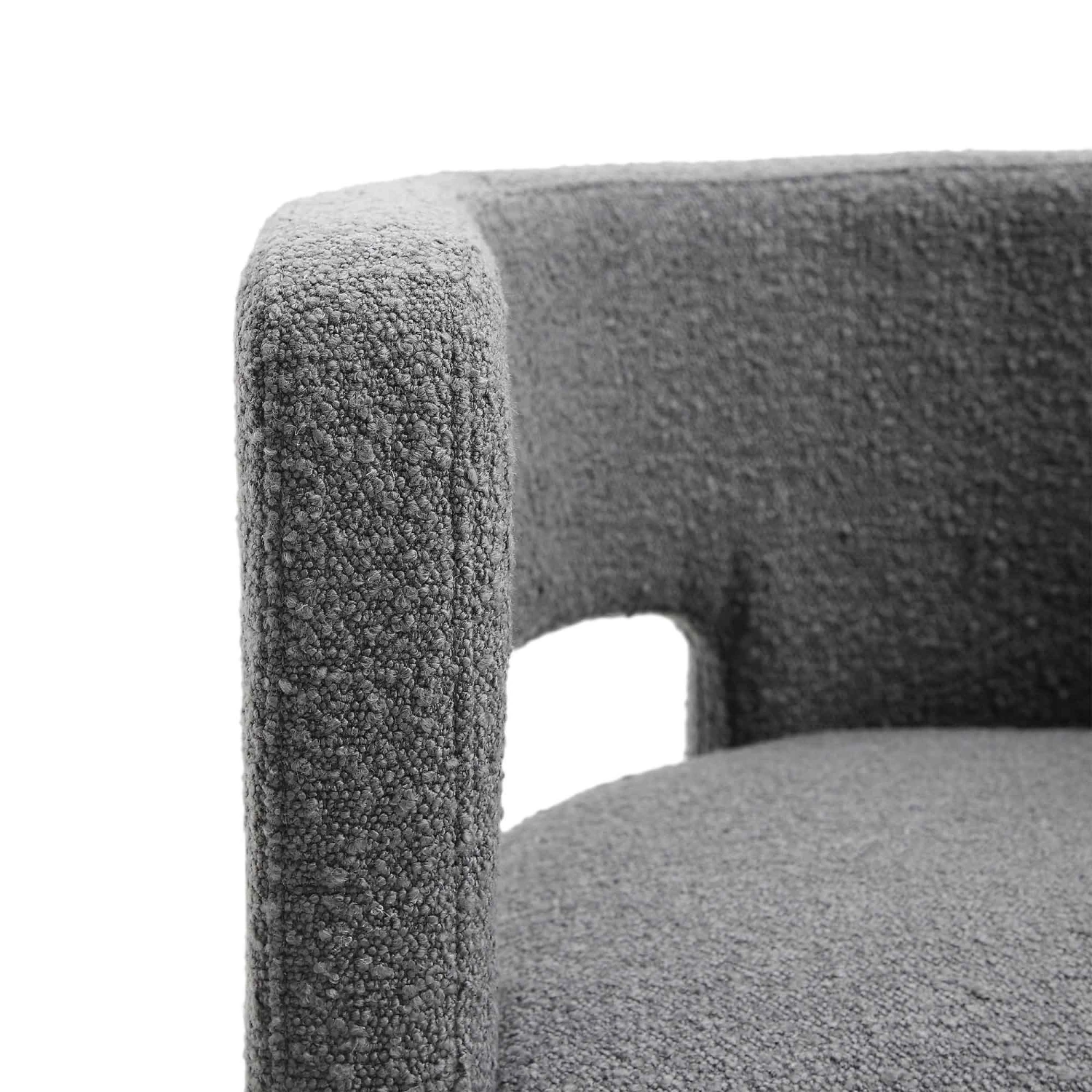 Greenwich Charcoal Boucle Dining Chair 10 Greenwich Charcoal Boucle Dining Chair - Image 10