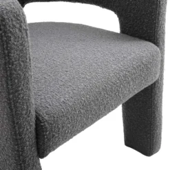 Greenwich Charcoal Boucle Dining Chair 22 Greenwich Charcoal Boucle Dining Chair -Best Furniture Shop DCH 2159 CHARCOAL BOUCLE detail4