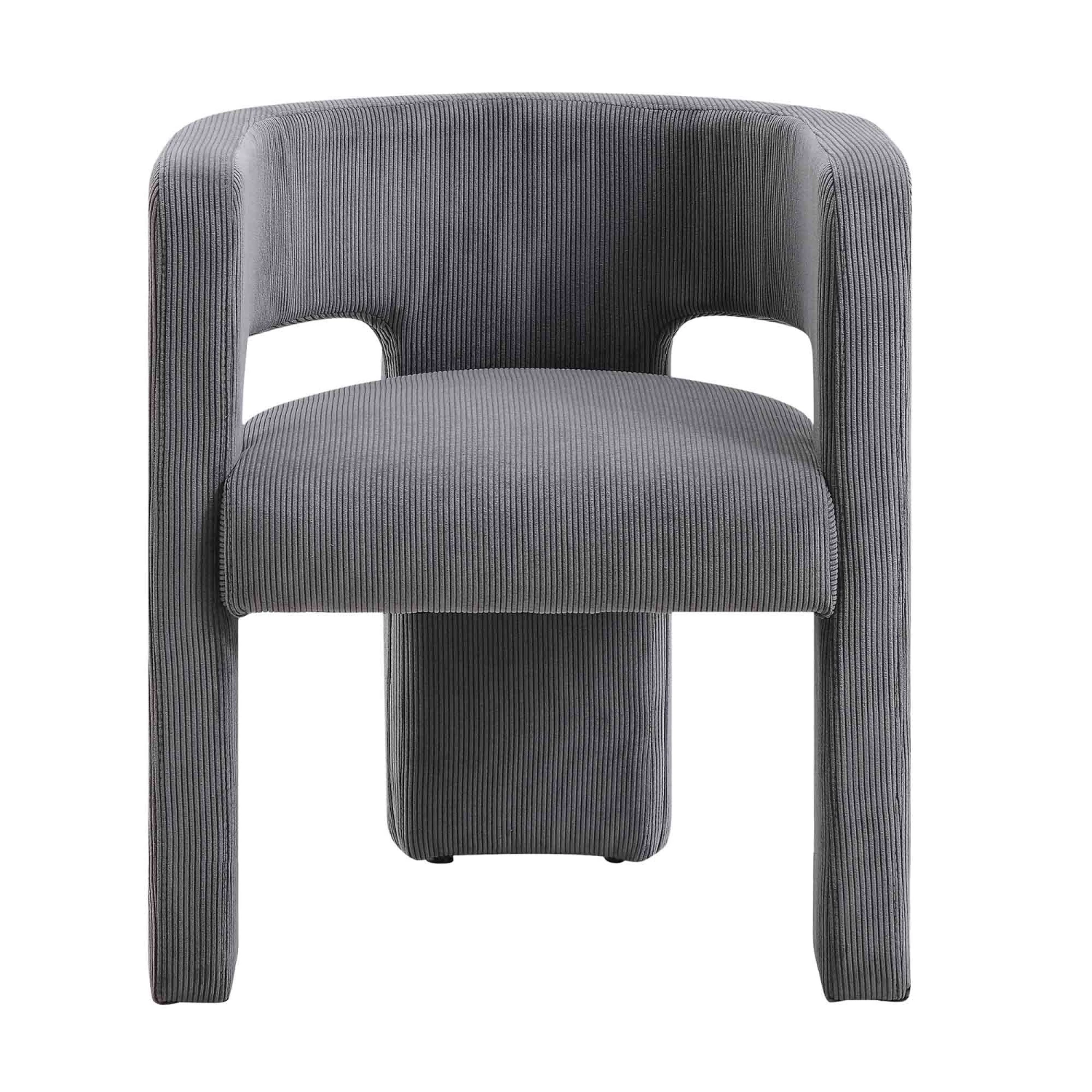 Greenwich Grey Corduroy Dining Chair 3 Greenwich Grey Corduroy Dining Chair - Image 3