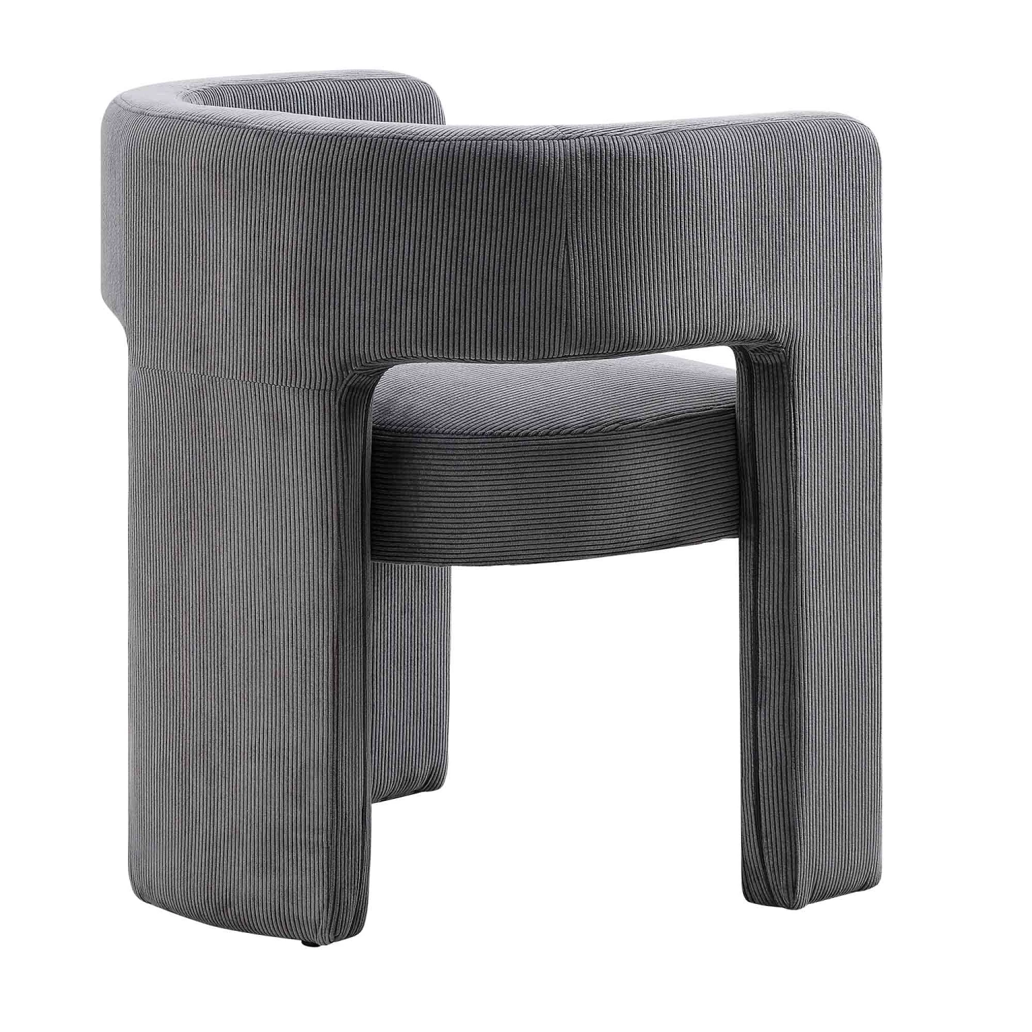 Greenwich Grey Corduroy Dining Chair 7 Greenwich Grey Corduroy Dining Chair - Image 7