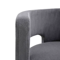 Greenwich Grey Corduroy Dining Chair 20 Greenwich Grey Corduroy Dining Chair -Best Furniture Shop DCH 2159 GREY CORD detail3