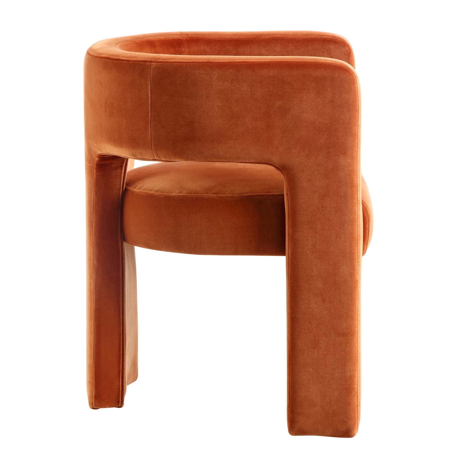 Greenwich Rust Velvet Dining Chair 6 Greenwich Rust Velvet Dining Chair - Image 6