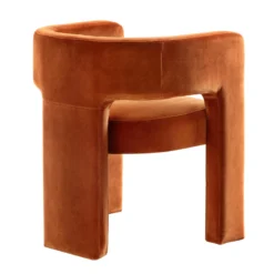 Greenwich Rust Velvet Dining Chair 17 Greenwich Rust Velvet Dining Chair -Best Furniture Shop DCH 2159 RUST VEL WB4