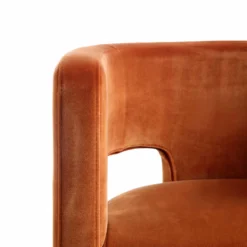 Greenwich Rust Velvet Dining Chair 21 Greenwich Rust Velvet Dining Chair -Best Furniture Shop DCH 2159 RUST VEL detail4
