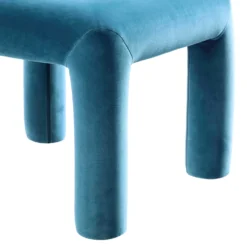 Libby Air Force Blue Velvet Dining Chair -Best Furniture Shop DCH 2160 PETROL VEL detail3