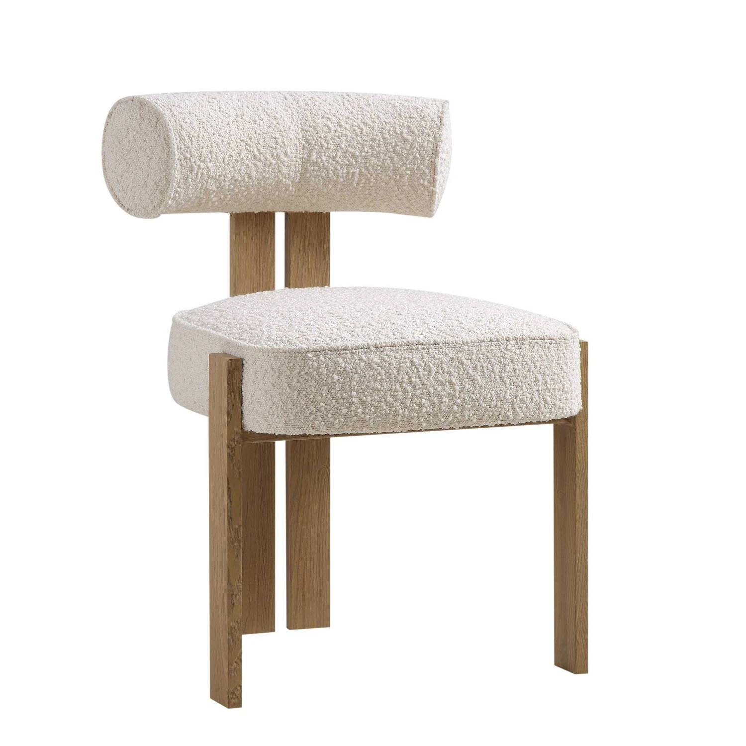 Ophelia Ecru Boucle Dining Chair 6 Ophelia Ecru Boucle Dining Chair - Image 6