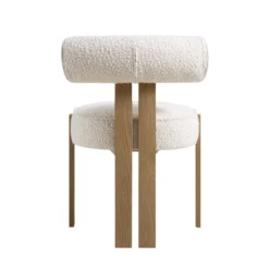 Ophelia Ecru Boucle Dining Chair 20 Ophelia Ecru Boucle Dining Chair -Best Furniture Shop DCH 2187 ECRU BOU WB5