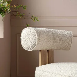 Ophelia Ecru Boucle Dining Chair 14 Ophelia Ecru Boucle Dining Chair -Best Furniture Shop DCH 2187 ECRU BOU scene2