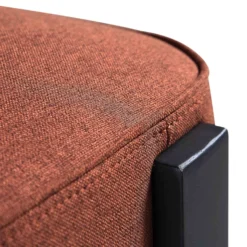 Ophelia Terracotta Fabric Dining Chair -Best Furniture Shop DCH 2187 TERRA FAB BLACK detail3