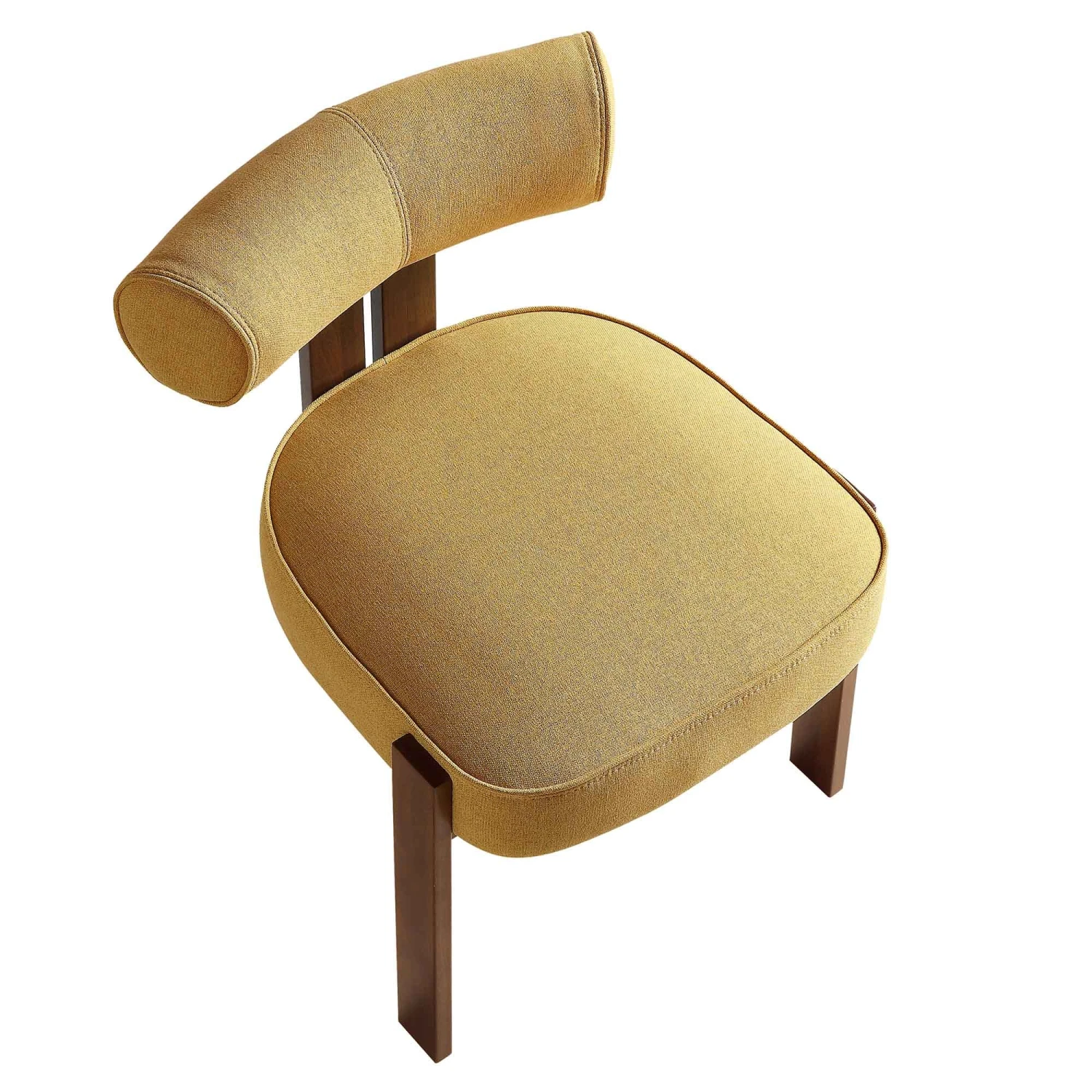 Ophelia Honey Gold Fabric Dining Chair 10 Ophelia Honey Gold Fabric Dining Chair - Image 10