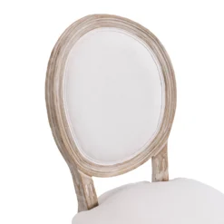 Lainston Set Of 2 Classic Limewashed Wooden Dining Chairs, Beige -Best Furniture Shop DCH 88 BEIGE 2P detail1