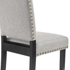 Draycott Set Of 2 Grey Fabric Dining Chairs -Best Furniture Shop DCH LW8113 GREYFAB 2P detail3