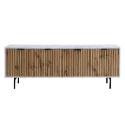 Aspen Oak And Marble Effect 150cm Wide TV Unit -Best Furniture Shop DSC 9671