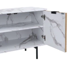 Aspen Oak And Marble Effect 150cm Wide TV Unit -Best Furniture Shop DSC 9684