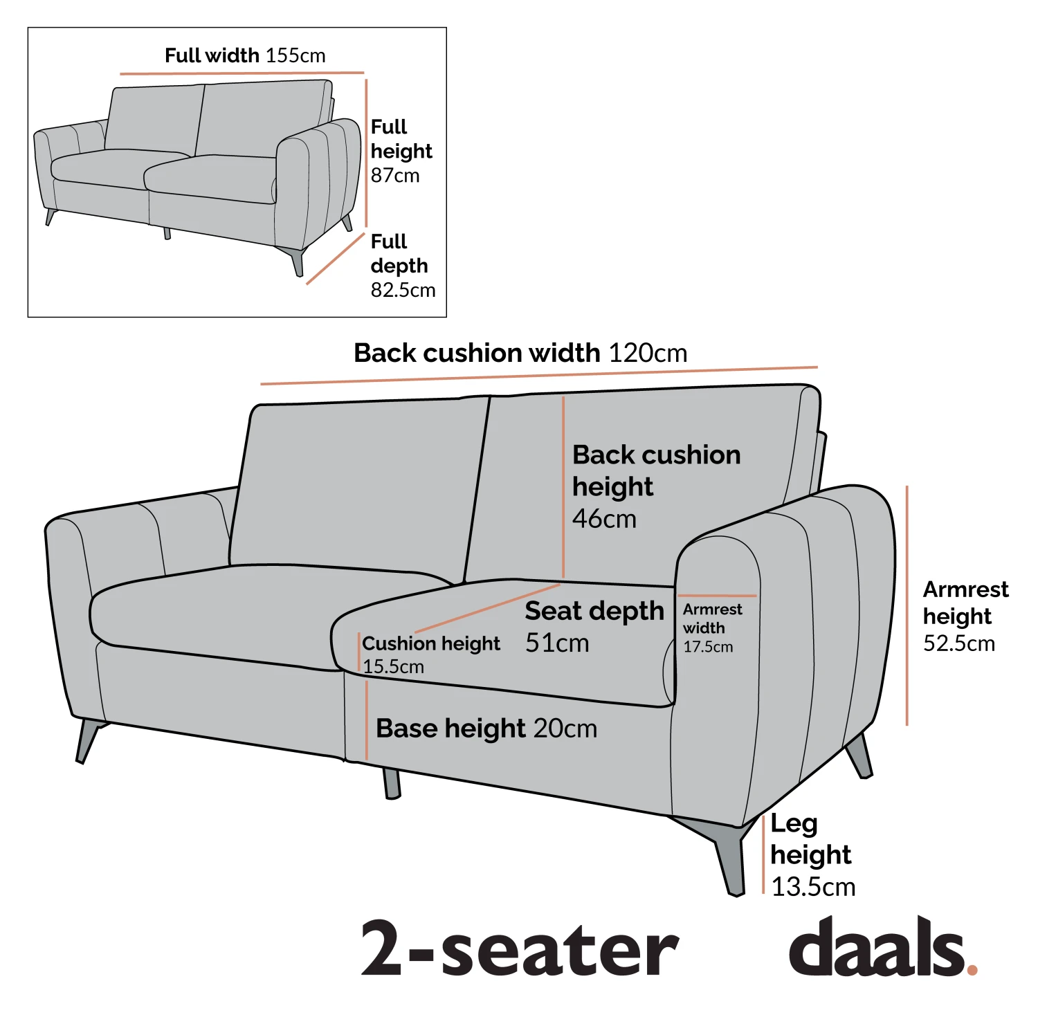 Noak 2-Seater Grey Faux Leather Sofa With Chrome Legs 14 Noak 2-Seater Grey Faux Leather Sofa With Chrome Legs - Image 14