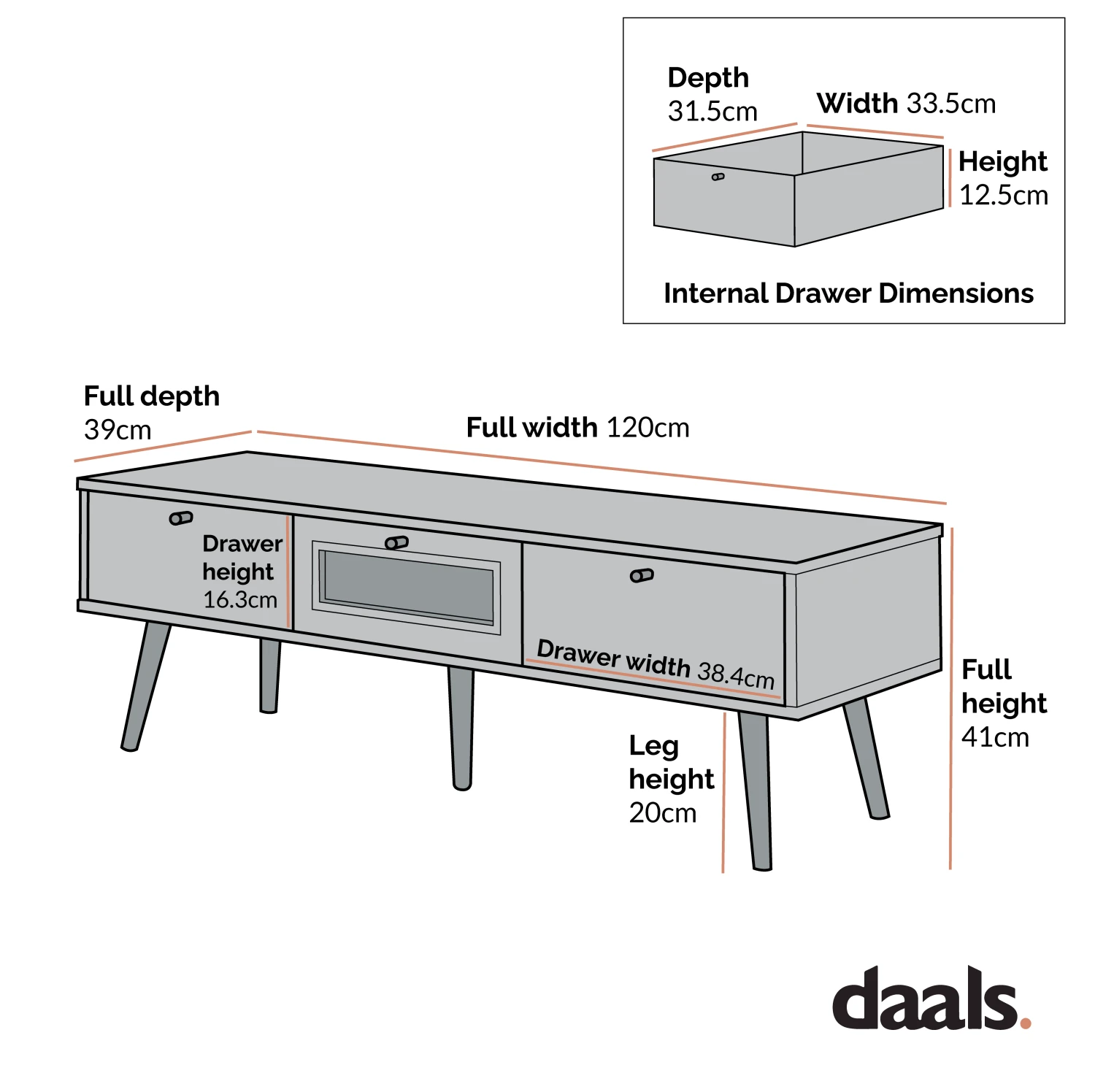 Anya Woven Rattan 3-Drawer TV Unit In Black 4 Anya Woven Rattan 3-Drawer TV Unit In Black - Image 4