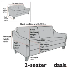 Harper 2-Seater Slope Arm Grey Woven Fabric Sofa 17 Harper 2-Seater Slope Arm Grey Woven Fabric Sofa -Best Furniture Shop Dimensional Drawings AYSF 015 2ST e4da6d05 7de8 4764 b812 bd6e5b78a651