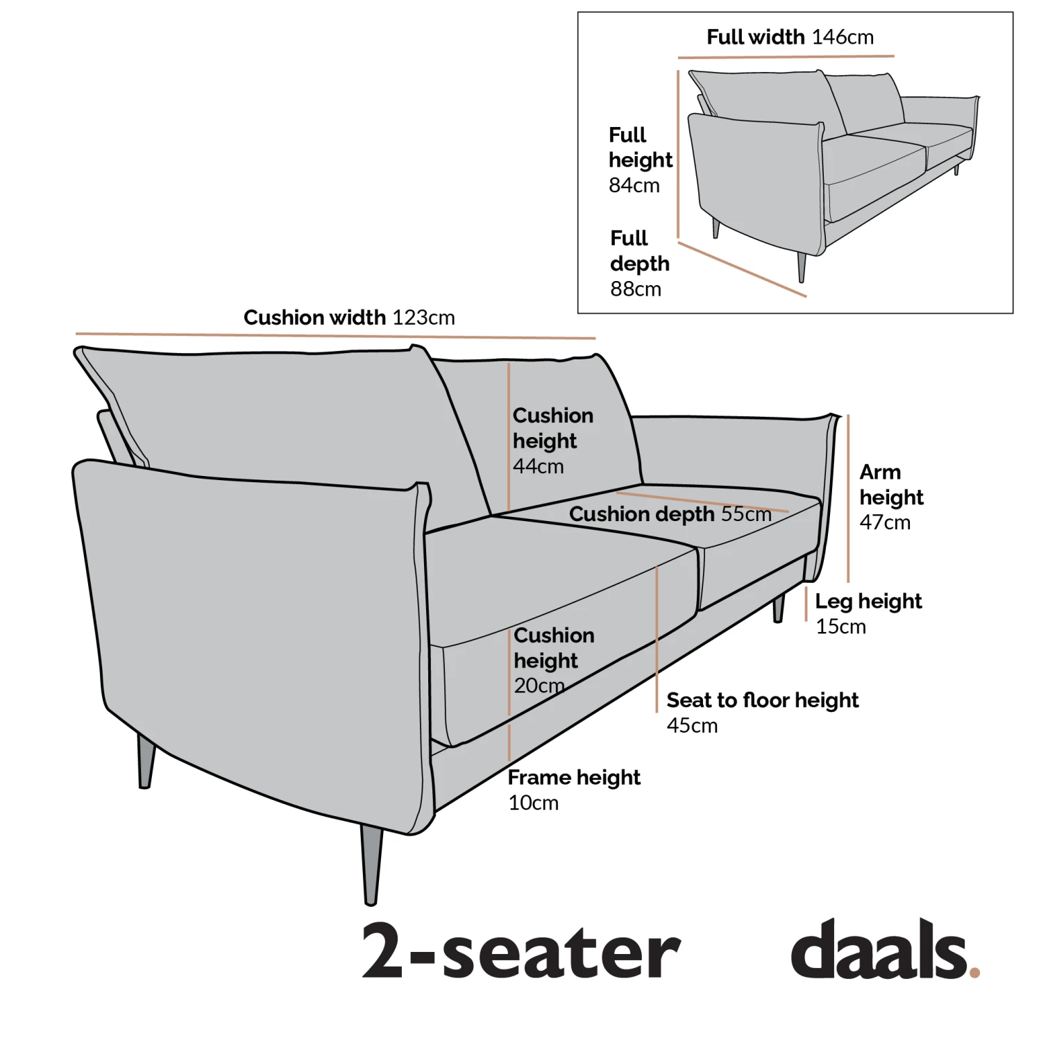 Bari Flax Blue Fabric Sofa 12 Bari Flax Blue Fabric Sofa - Image 12