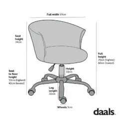 Kylie Plush Shaggy Faux Fur Swivel Chair, Pink -Best Furniture Shop Dimensional Drawings JUNE 2022 MO 103 433838ef 0f79 465b 8c36 f9eaec3ec7ff