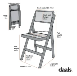 Frances Set Of 2 Folding Cane Rattan Chairs, Black Colour -Best Furniture Shop Dimensional Drawings JUNE 2022 XN 2054