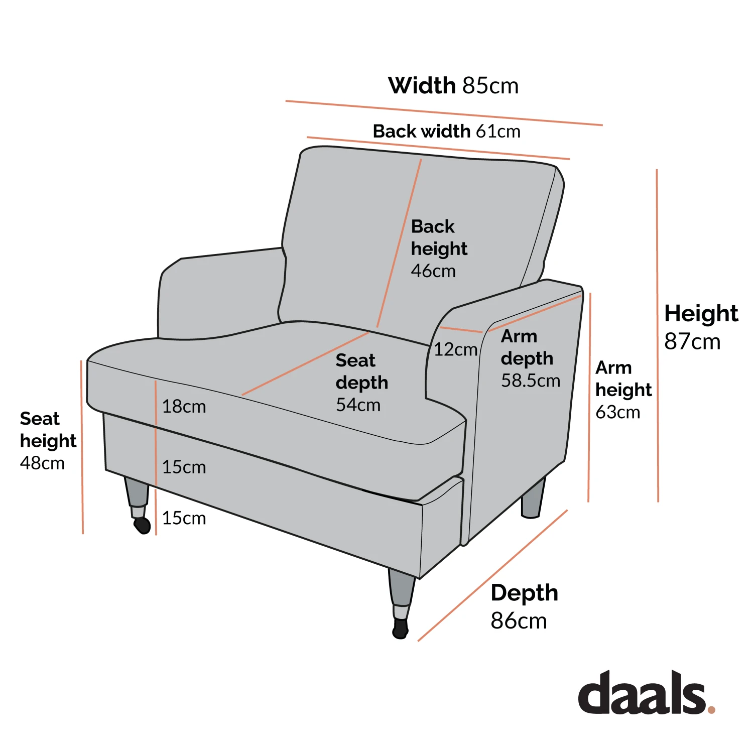 Brigette Mustard Velvet Armchair With Antique Brass Castor Legs 5 Brigette Mustard Velvet Armchair With Antique Brass Castor Legs - Image 5