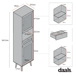 Frances Woven Rattan Tallboy Bathroom Unit, Black -Best Furniture Shop Dimensional Drawings MAY 2023 FT TALLB 01 f2c2f749 1036 44d1 9d93 257f03f74908
