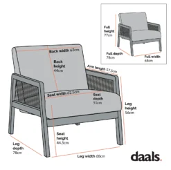 Fyne Beige Fabric Natural Frame Rattan Armchair -Best Furniture Shop Dimensional Drawings Mar 2023 ACH 608 2017883f 5fd1 4c22 a98a e30cac19177f