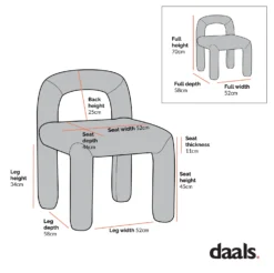 Libby Rust Velvet Dining Chair -Best Furniture Shop Dimensional Drawings Mar 2023 DCH 2160 48cbf9e3 b858 4016 a190 3a39a4f9937c