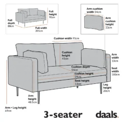Pelham Grey Velvet Fabric Sofa -Best Furniture Shop Dimensional Drawings LVSF 386 3ST 77095e1c de32 454c 9a78 0e9d1f1c5fd2