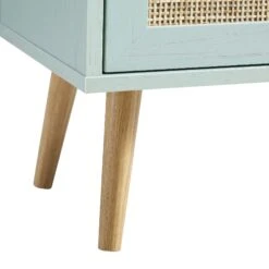 Frances Woven Rattan 1-Door Bathroom Cabinet, Mint 22 Frances Woven Rattan 1-Door Bathroom Cabinet, Mint -Best Furniture Shop FT BAC 01 SAGE detail3