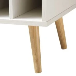 Frances Woven Rattan Drinks Cabinet, White -Best Furniture Shop FT CAB 02 WHITE detail2