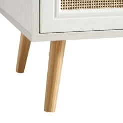 Frances Woven Rattan 3-Door Sideboard, White -Best Furniture Shop FT SB 001 WHITE detail3