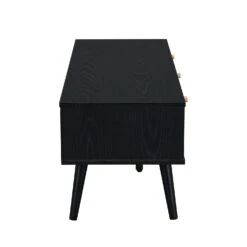 Anya Woven Rattan 3-Drawer TV Unit In Black 13 Anya Woven Rattan 3-Drawer TV Unit In Black -Best Furniture Shop FT TV 001 BLACK 4