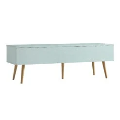 Anya Woven Rattan 3-Drawer TV Unit In Mint -Best Furniture Shop FT TV 001 SAGE WB4