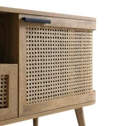 Izzy Curved Rattan 150cm TV Unit, Natural -Best Furniture Shop FT TV 03 NAT detail1