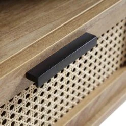 Izzy Curved Rattan 150cm TV Unit, Natural -Best Furniture Shop FT TV 03 NAT detail5