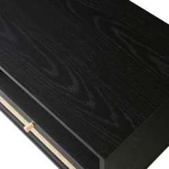 Frances Woven Rattan 160cm 3-Drawer TV Unit, Black -Best Furniture Shop FT TV 05 BLACK detail3