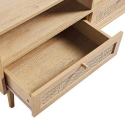 Frances Woven Rattan 160cm 3-Drawer TV Unit, Natural 25 Frances Woven Rattan 160cm 3-Drawer TV Unit, Natural -Best Furniture Shop FT TV 05 NAT detail2