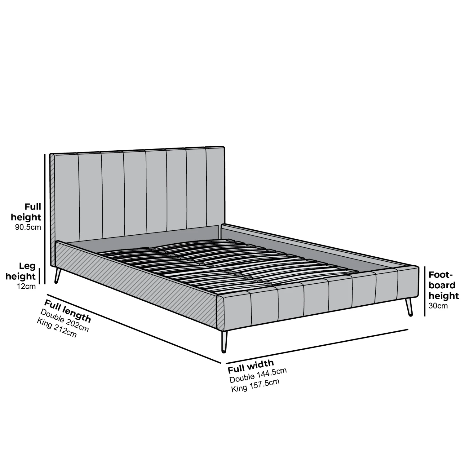 Sylvie Velvet Upholstered Bed Frame With Golden Chrome Legs, Pink Velvet 5 Sylvie Velvet Upholstered Bed Frame With Golden Chrome Legs, Pink Velvet - Image 5