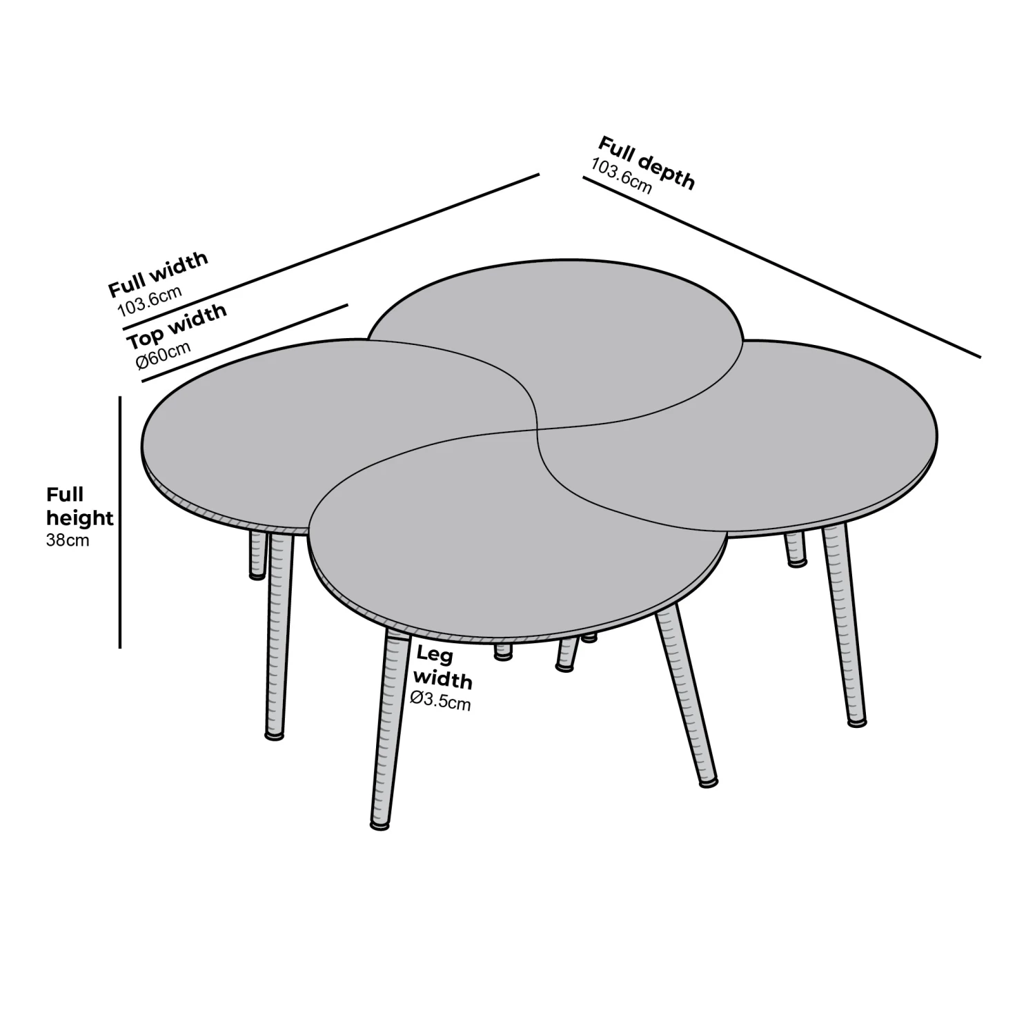 Monza 4-in-1 Walnut Effect Coffee Table 5 Monza 4-in-1 Walnut Effect Coffee Table - Image 5