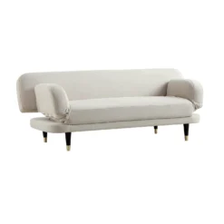 Solna 2-Seater Sofa Bed, Champagne Velvet -Best Furniture Shop GCSF 2277 CHAMP VEL GIF2