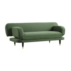 Solna 2-Seater Sofa Bed, Moss Green Velvet -Best Furniture Shop GCSF 2277 MOSS VEL GIF1