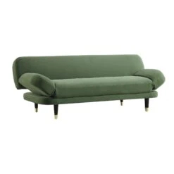 Solna 2-Seater Sofa Bed, Moss Green Velvet -Best Furniture Shop GCSF 2277 MOSS VEL WB1
