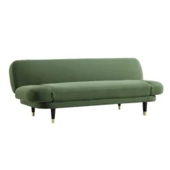 Solna 2-Seater Sofa Bed, Moss Green Velvet -Best Furniture Shop GCSF 2277 MOSS VEL WB2
