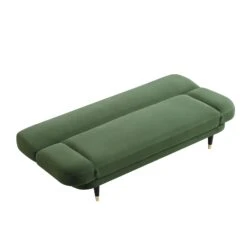 Solna 2-Seater Sofa Bed, Moss Green Velvet -Best Furniture Shop GCSF 2277 MOSS VEL WB7