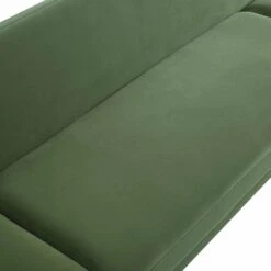 Solna 2-Seater Sofa Bed, Moss Green Velvet -Best Furniture Shop GCSF 2277 MOSS VEL detail1