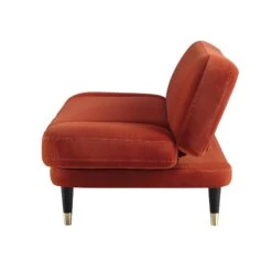 Solna 2-Seater Sofa Bed, Rust Velvet -Best Furniture Shop GCSF 2277 RUST VEL WB5