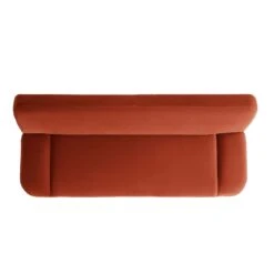 Solna 2-Seater Sofa Bed, Rust Velvet -Best Furniture Shop GCSF 2277 RUST VEL WB6