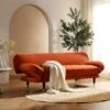Solna 2-Seater Sofa Bed, Rust Velvet